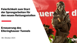 Baubeginn Rettungsstollen: Stollenpatin Bettina Feldhausen übernimmt ihr Amt